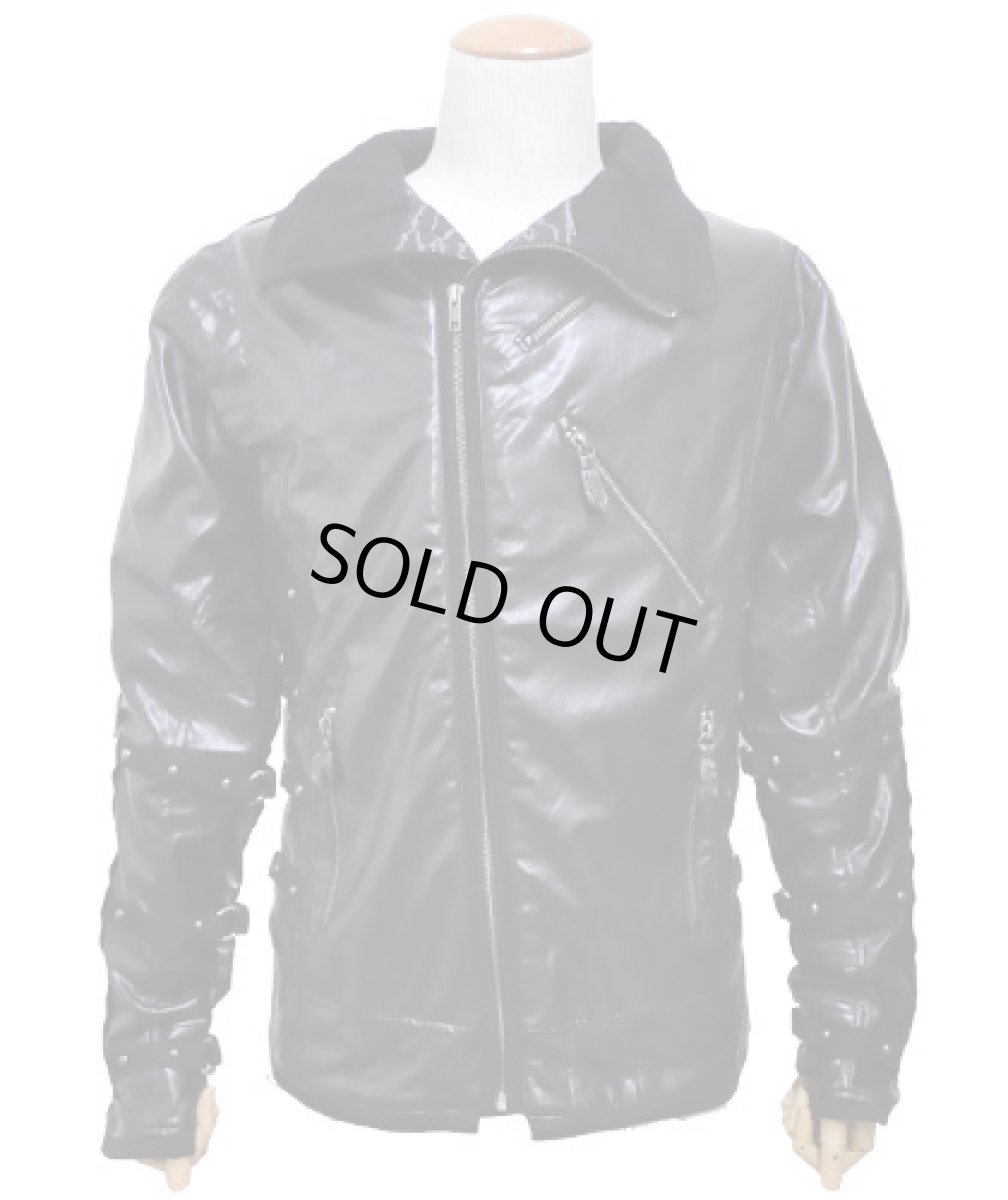 画像2: PSYLO メンズ・ジャケット「Chopper Jacket / ブラック」 (2)