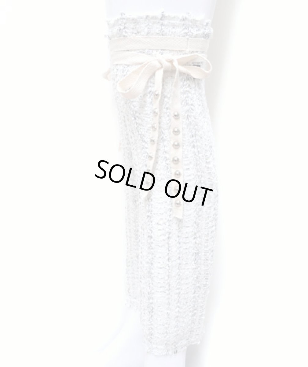 画像2: PSYLO レディース・レッグウォーマー「Knitted Legwarmers / ホワイト」 (2)