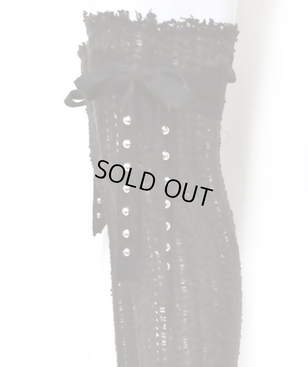 画像3: PSYLO レディース・レッグウォーマー「Knitted Legwarmers / ブラック」 (3)