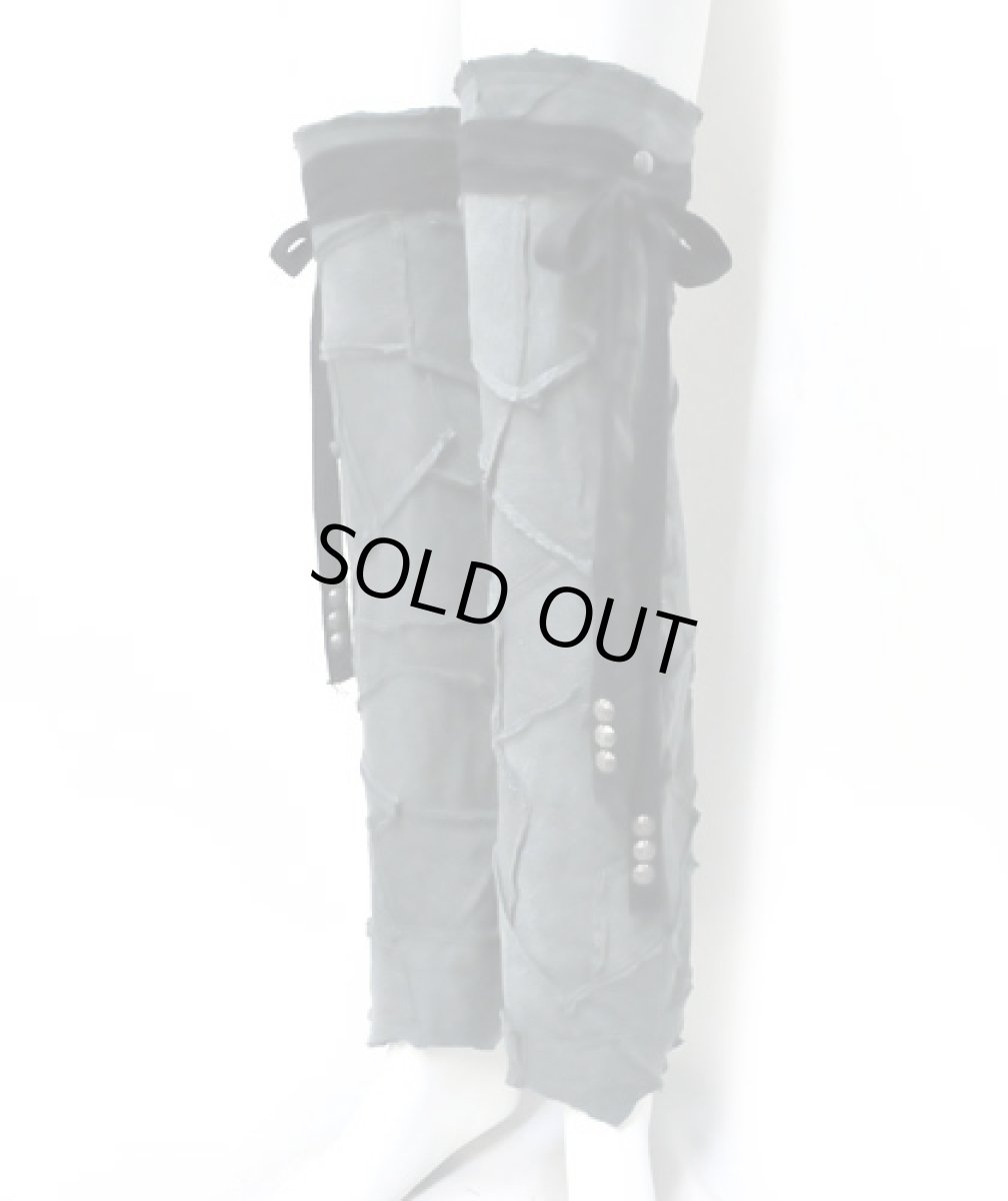 画像2: PSYLO レディース・レッグウォーマー「Abstract Pecoa Legwarmers / グレー」 (2)