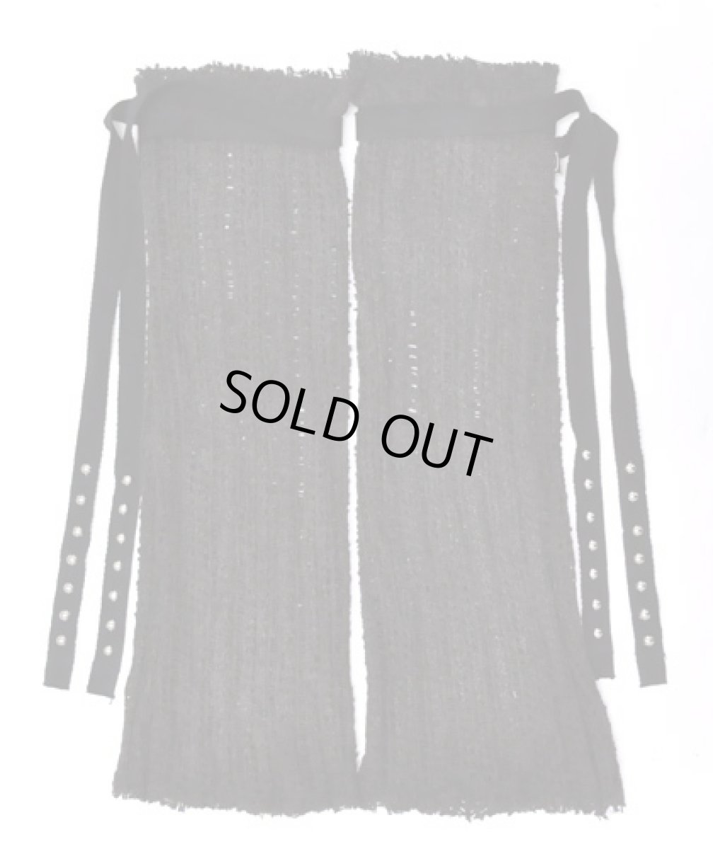 画像4: PSYLO レディース・レッグウォーマー「Knitted Legwarmers / ブラック」 (4)