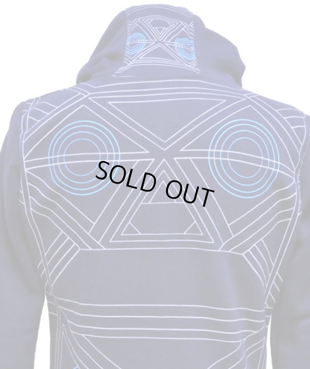 画像2: PLAZMAメンズ・パーカー「Carpet Bot / ダークブルー」 (2)