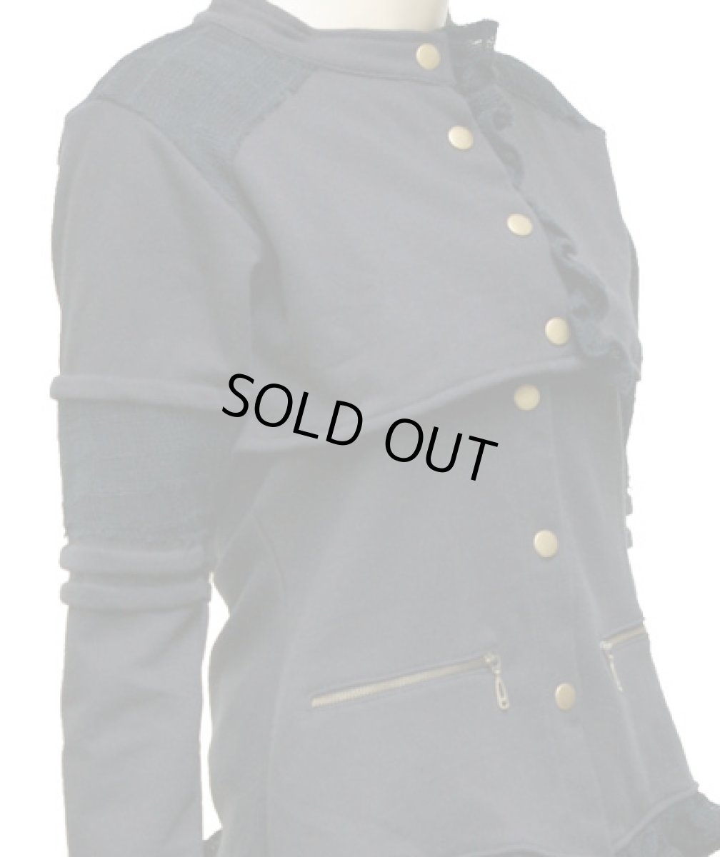 画像2: KAYO - Anime Clothing「ピース・コルセットジャケット/ブラック」 (2)