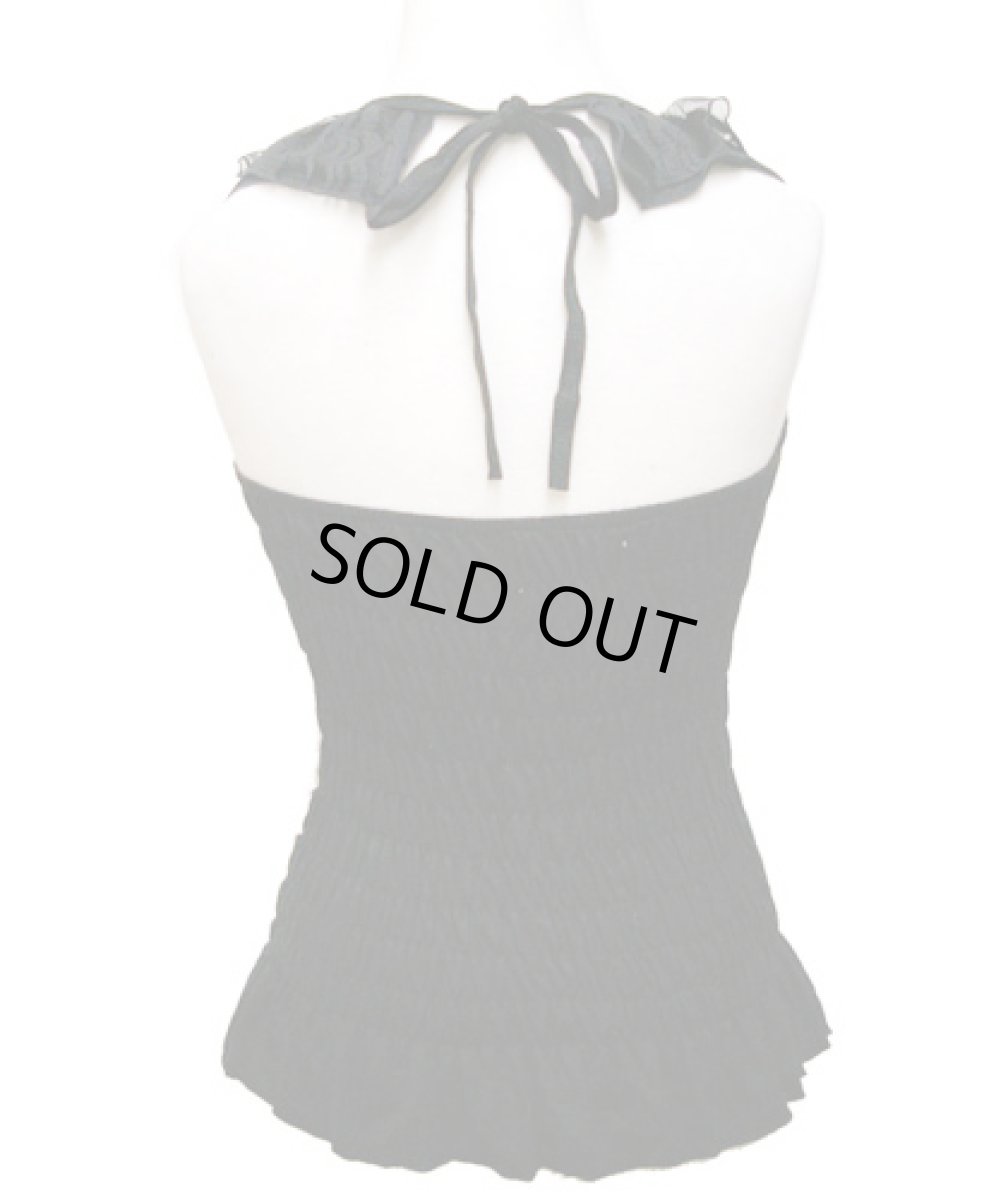 画像3: KAYO - Anime Clothing「レースフリル・ホルタートップ/ブラック」 (3)