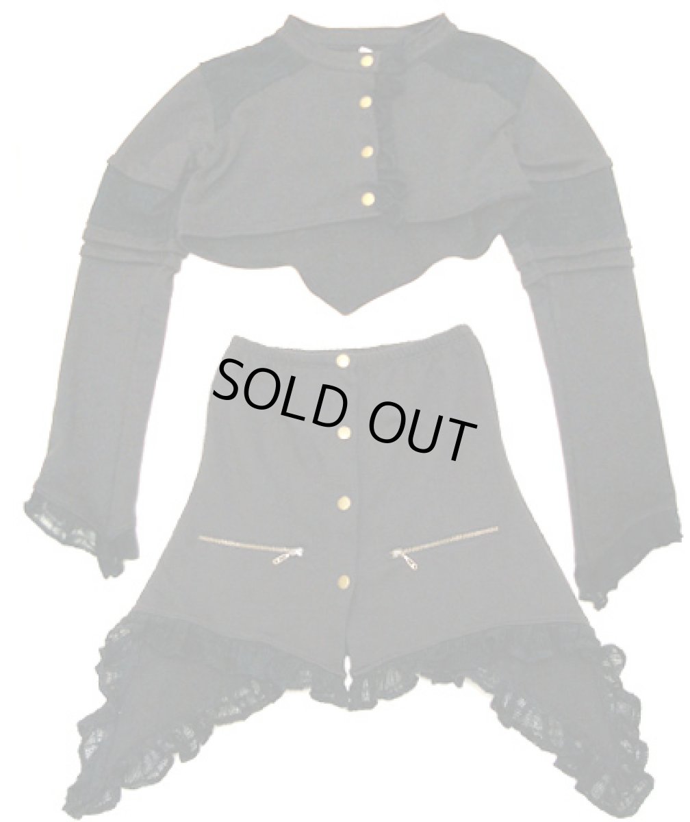 画像3: KAYO - Anime Clothing「ピース・コルセットジャケット/ブラック」 (3)