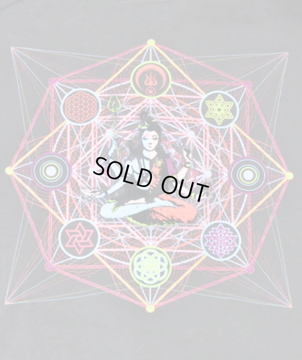 画像2: Digital Shiva Power オフィシャル・ジップアップパーカー / グレー (2)