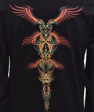 画像5: SPACE TRIBEメンズ・長袖Tシャツ「Golden Wings」 (5)