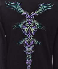 画像5: SPACE TRIBEメンズ・長袖Tシャツ「Alien Wings」 (5)