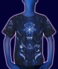 画像1: SPACE TRIBEメンズ・Tシャツ「クラシックサイズ- Midnite Foxy」 (1)