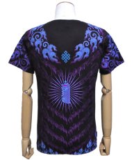 画像4: SPACE TRIBEメンズ・Tシャツ「Blue Kalachakra」 (4)