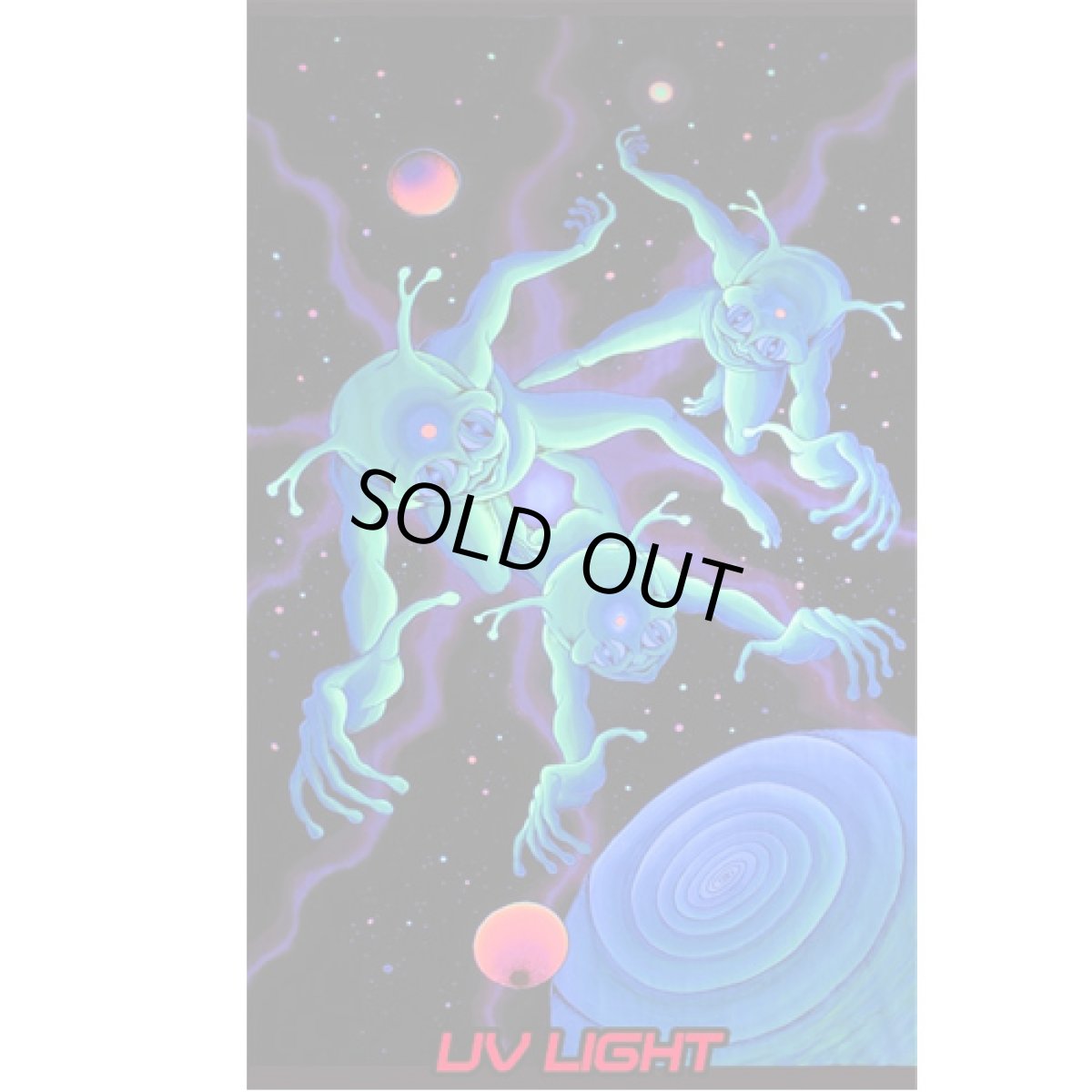 画像2: SPACE TRIBEバティック1.2m x 2m「Alien Vortex」 (2)