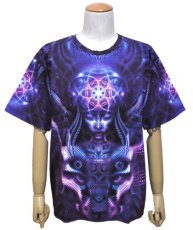 画像2: SPACE TRIBEメンズ・Tシャツ「クラシックサイズ-Violet Foxy Lady」 (2)