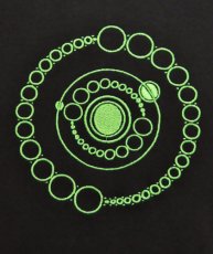 画像3: SPACE TRIBEメンズ・長袖Tシャツ「UV Lime DNA Orbit」 (3)