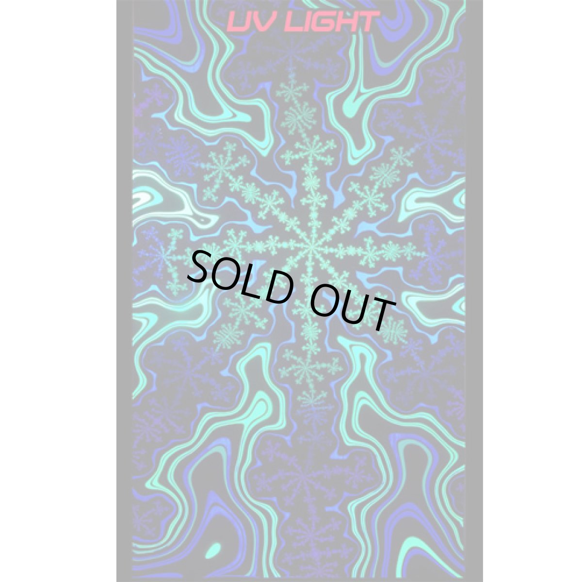 画像2: SPACE TRIBEバティック1.2m x 2m「Alien Flake Fractal」 (2)