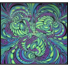 画像1: SPACE TRIBEバティック2m×2m「Regenerator」 (1)