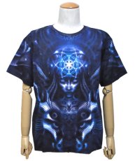 画像2: SPACE TRIBEメンズ・Tシャツ「クラシックサイズ- Midnite Foxy」 (2)