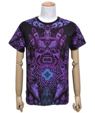 画像2: SPACE TRIBEメンズ・Tシャツ「Violet Mahakala」 (2)