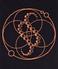 画像5: SPACE TRIBEメンズ・長袖Tシャツ「UV Orange DNA Orbit」 (5)