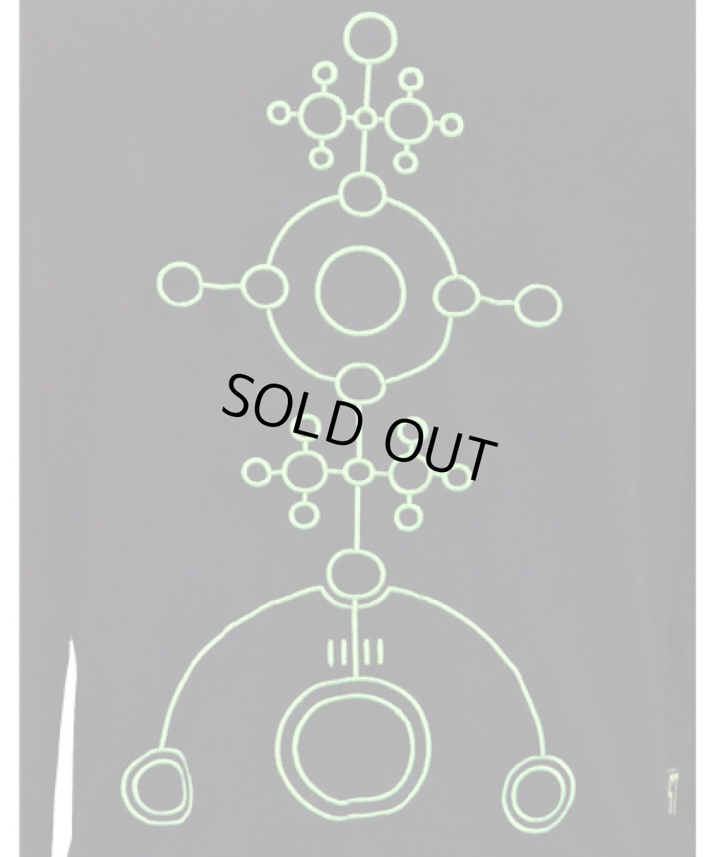 画像5: SPACE TRIBEメンズ・長袖Tシャツ「UV Lime Alien Glyph」 (5)