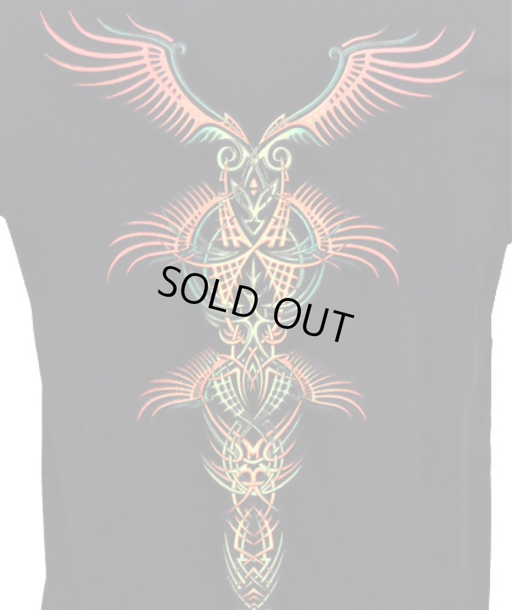 画像5: SPACE TRIBEメンズ・Tシャツ「Tribal Wings Golden」 (5)