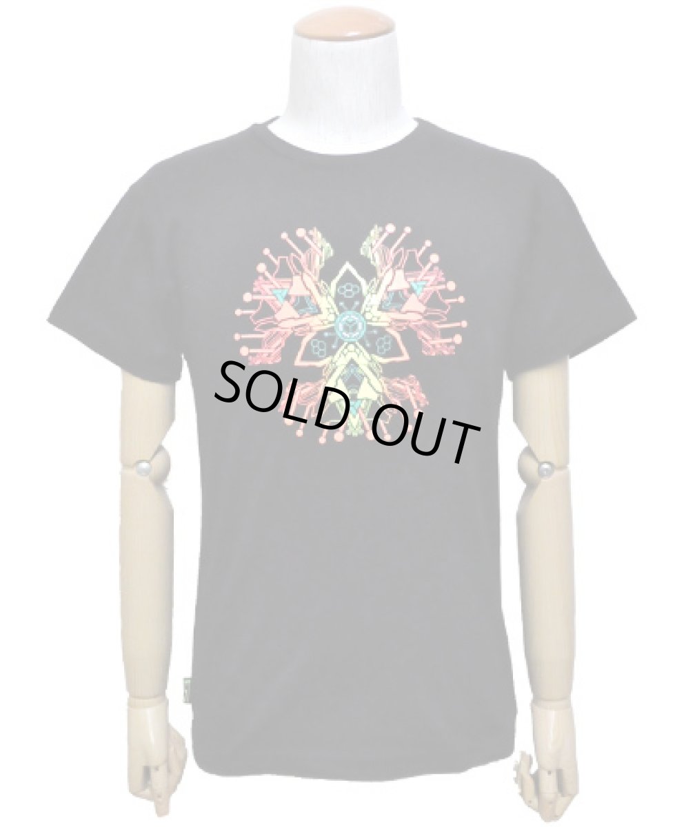 画像2: SPACE TRIBEメンズ・Tシャツ「Fire Hedron」 (2)