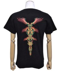 画像4: SPACE TRIBEメンズ・Tシャツ「Tribal Wings Golden」 (4)