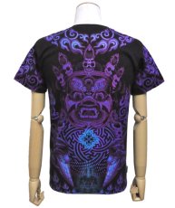 画像4: SPACE TRIBEメンズ・Tシャツ「Violet Mahakala」 (4)