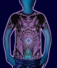 画像1: SPACE TRIBEメンズ・Tシャツ「Violet Mahakala」 (1)