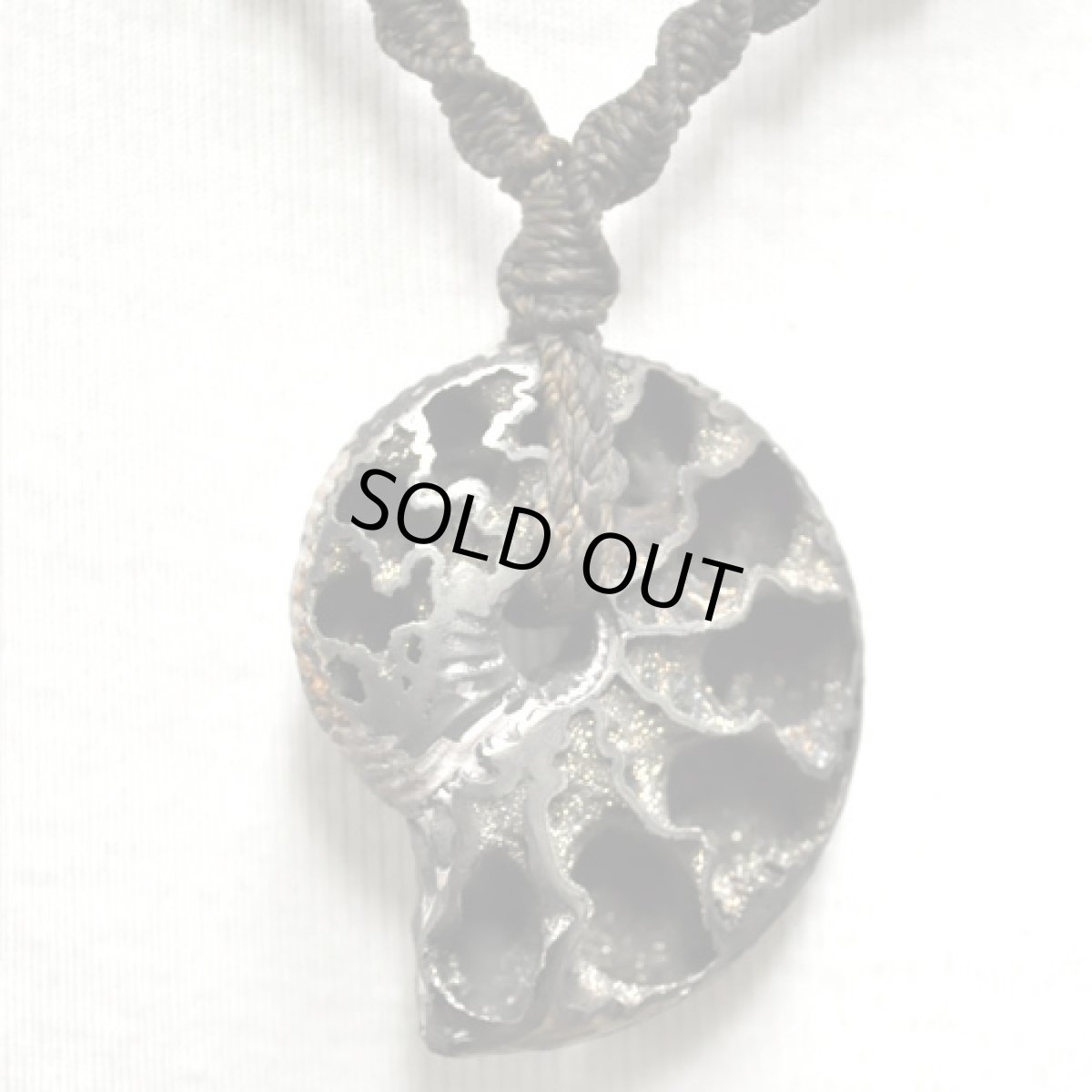 画像3: X-tribal「パイライトアンモナイト・ネックレス”シャクティ”」 (3)