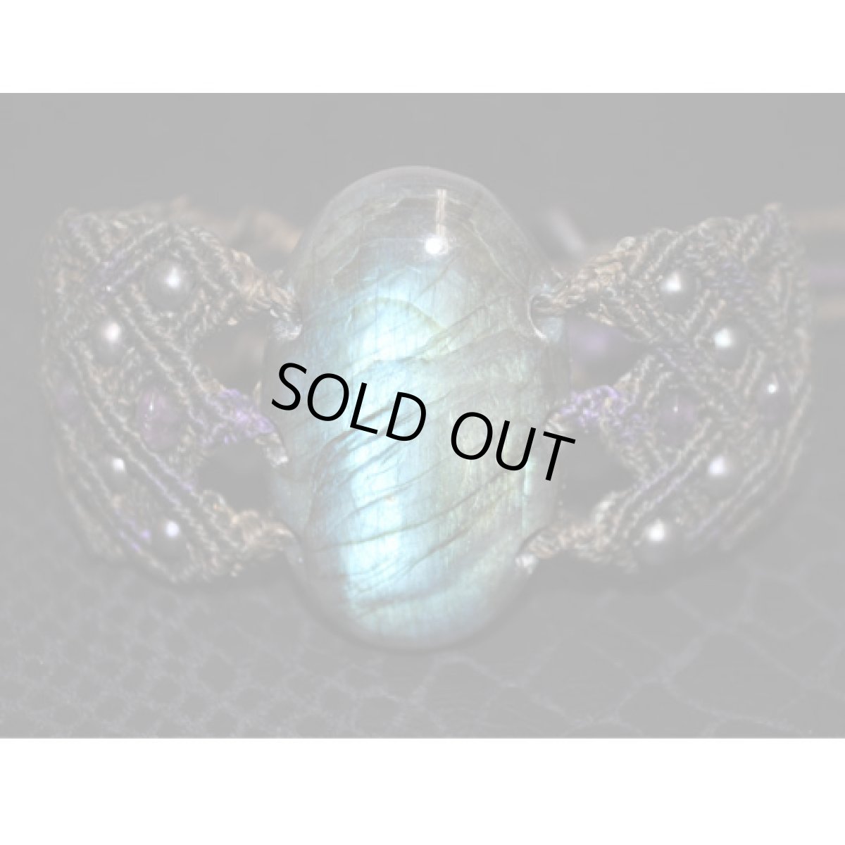 画像2: X-tribal「ラブラドライト・ブレスレット 」(石のサイズ:約4.5cm x 3.0cm) (2)