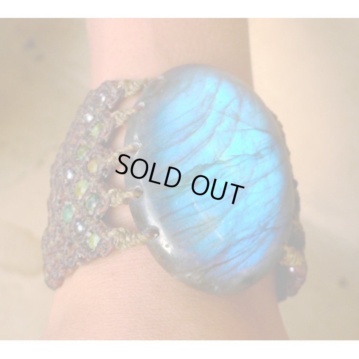 画像4: X-tribal「ラブラドライト・ブレスレット 」(石のサイズ:約6.5cm x 4.0cm) (4)