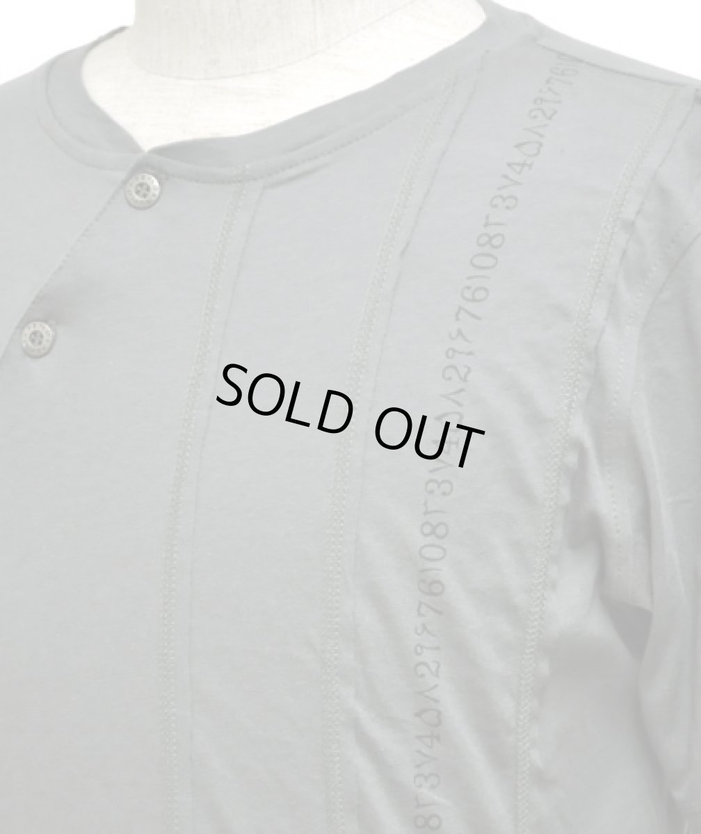 画像4: PSYLO メンズ・半袖カットソー「Serial Tee / グレー」 (4)