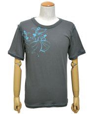 画像1: PSYLO メンズ・半袖Tシャツ「Sufi Tee / グレー」 (1)