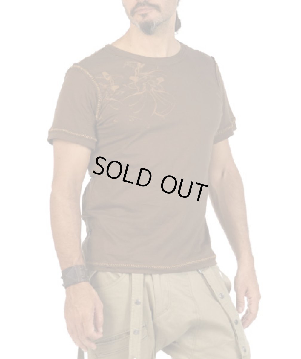 画像4: PSYLO メンズ・半袖Tシャツ「Sufi Tee / ブラック」 (4)