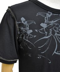 画像2: PSYLO メンズ・半袖Tシャツ「Sufi Tee / ブラック」 (2)