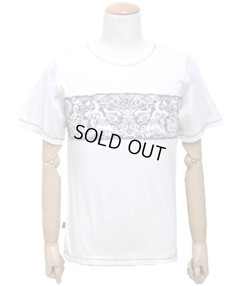 画像1: PSYLO メンズ・半袖Tシャツ「Jainee Tee / ホワイト」 (1)