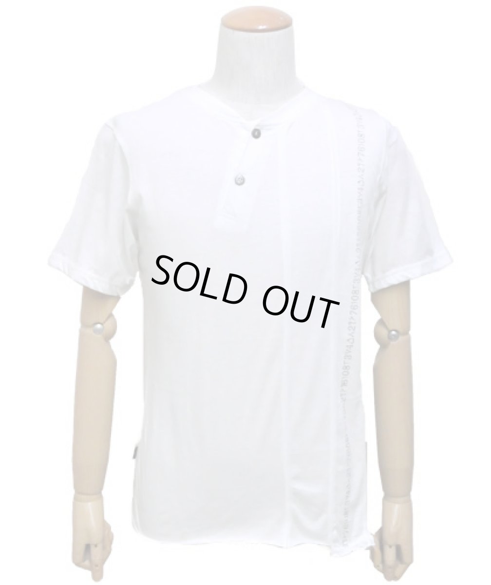 画像2: PSYLO メンズ・半袖カットソー「Serial Tee / ホワイト」 (2)