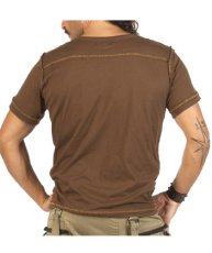 画像2: PSYLO メンズ・半袖Tシャツ「Sufi Tee / モカブラウン」 (2)
