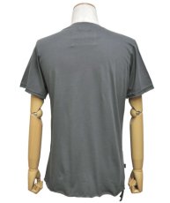 画像4: PSYLO メンズ・半袖カットソー「Slanted Tee / グレー」 (4)