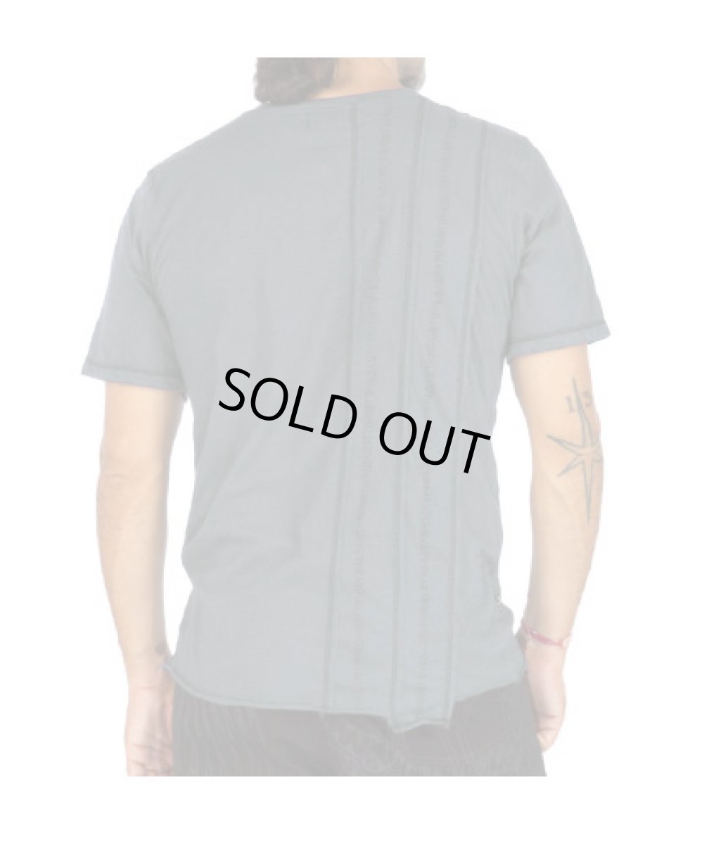 画像2: PSYLO メンズ・半袖カットソー「Serial Tee / グレー」 (2)