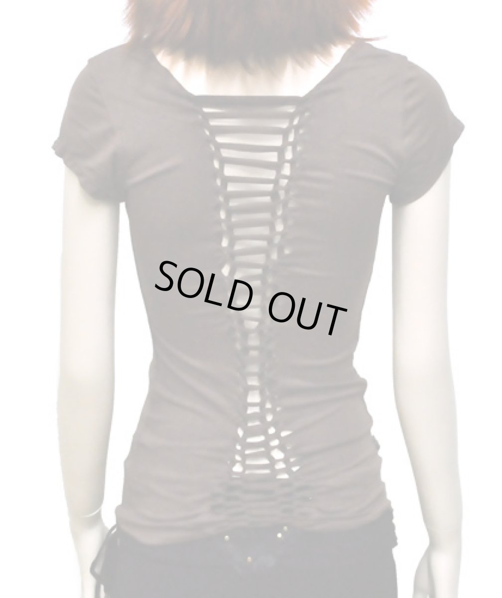 画像2: PSYLO レディース・半袖カットソー「Indie Braided Top / モカブラウン」 (2)