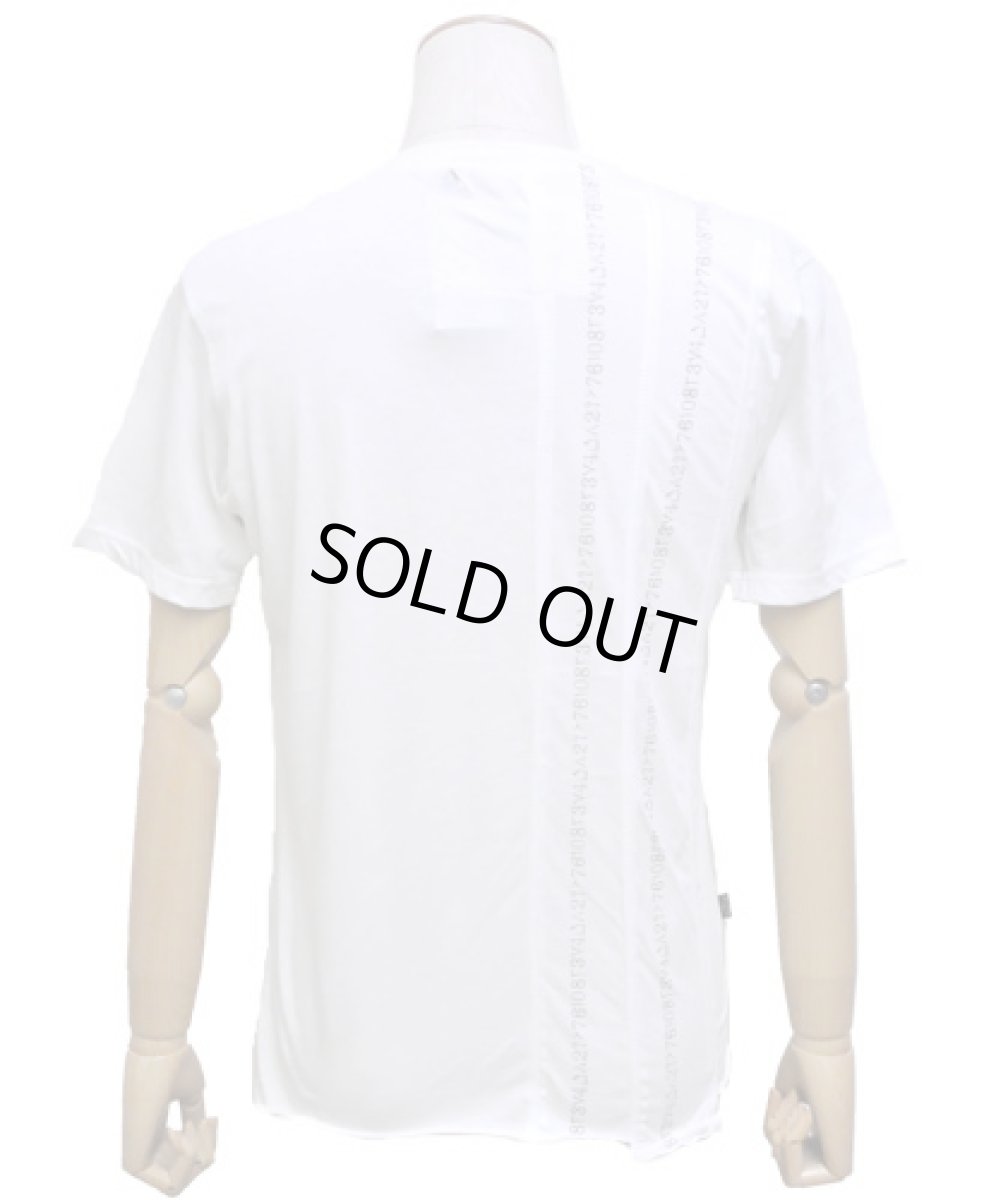 画像4: PSYLO メンズ・半袖カットソー「Serial Tee / ホワイト」 (4)