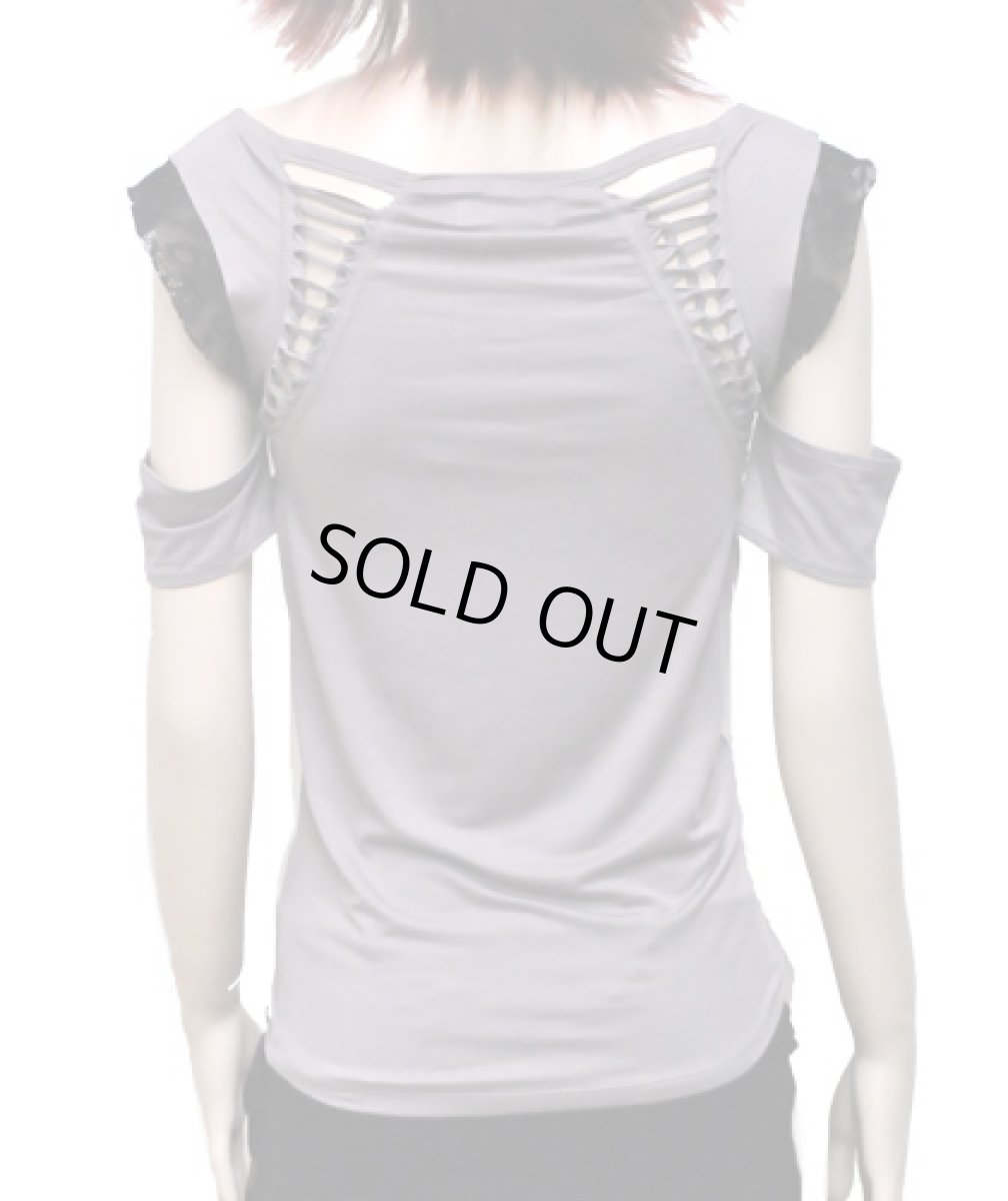 画像3: PSYLO レディース・半袖カットソー「Sesame Top / ニッケルグレー」 (3)