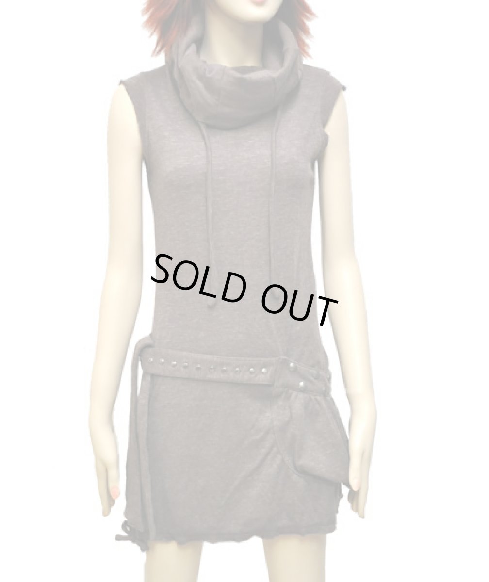 画像3: PSYLO レディース・ノースリーブ・ワンピース「Soba Sleeveless / モカブラウン」 (3)