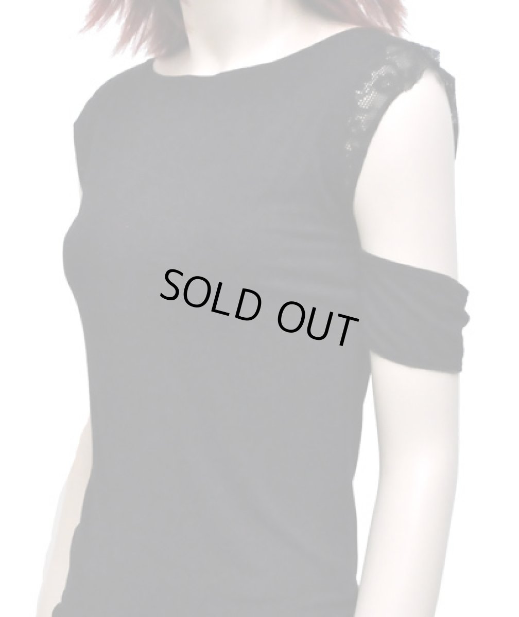 画像4: PSYLO レディース・半袖カットソー「Sesame Top / ブラック」 (4)