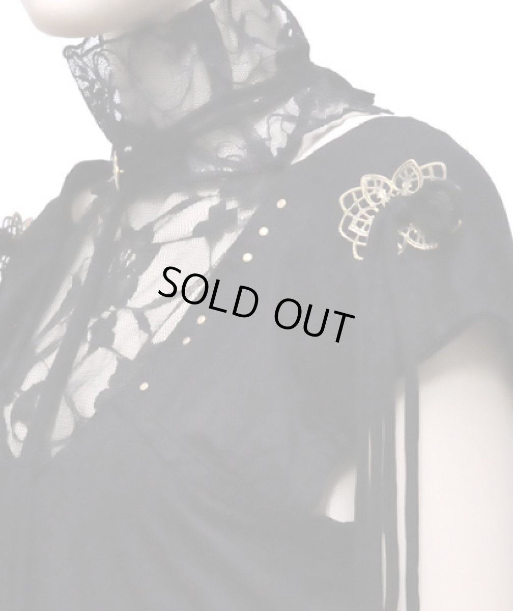 画像3: KAYO - Anime Clothingノースリーブ「Gypsy Diamond Top / ブラック」 (3)