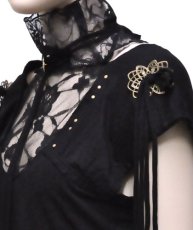 画像3: KAYO - Anime Clothingノースリーブ「Gypsy Diamond Top / ブラック」 (3)