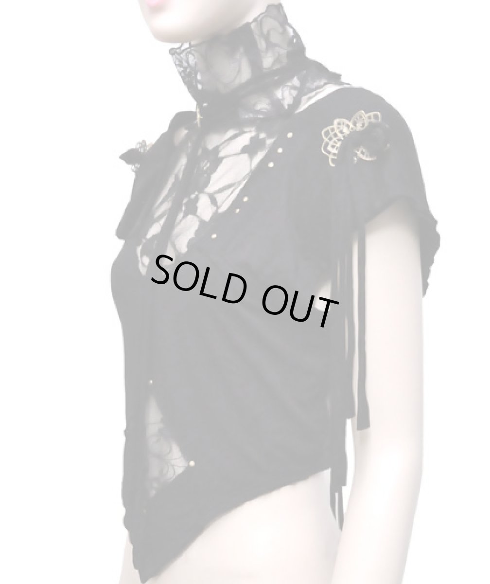 画像2: KAYO - Anime Clothingノースリーブ「Gypsy Diamond Top / ブラック」 (2)