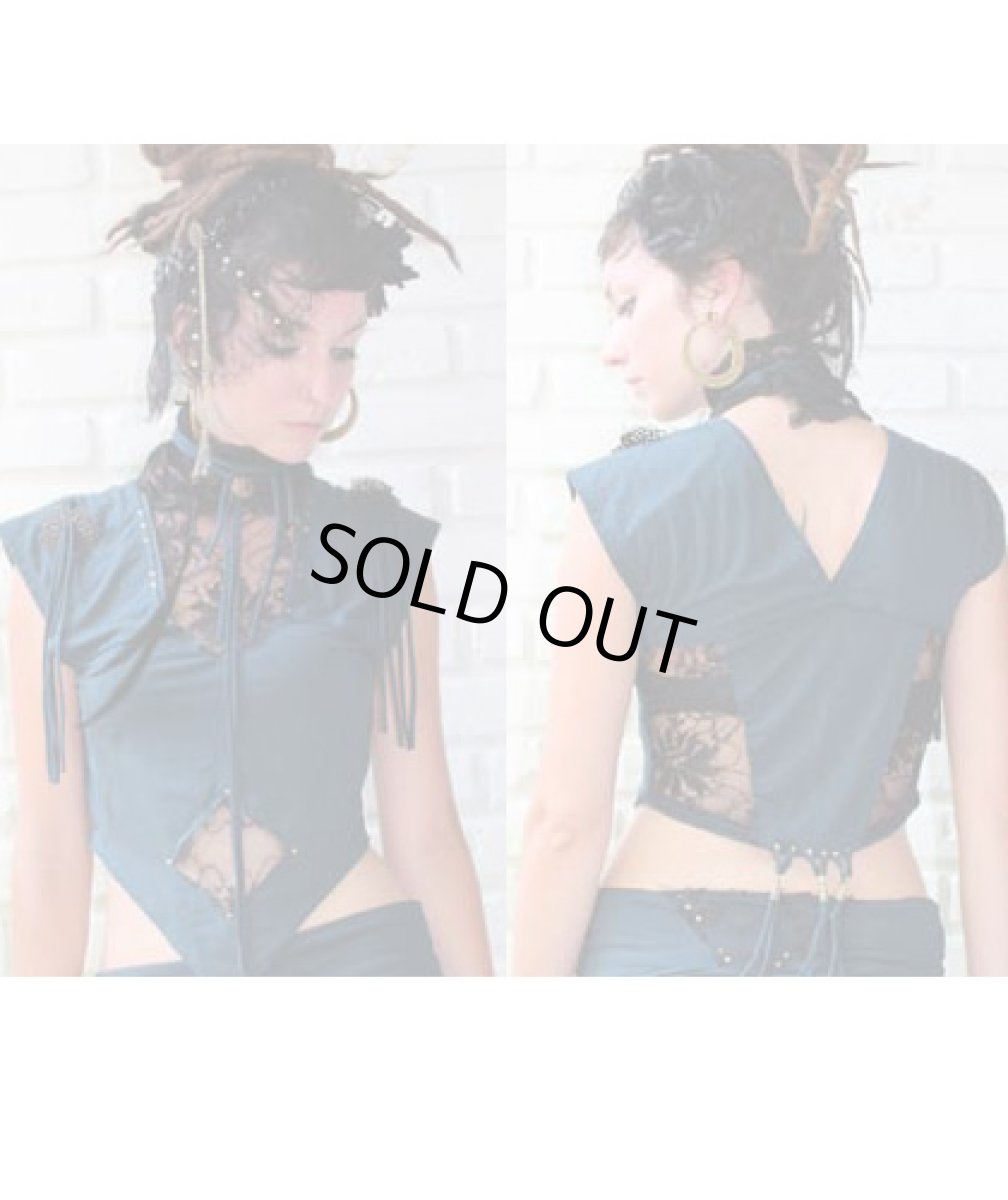 画像5: KAYO - Anime Clothingノースリーブ「Gypsy Diamond Top / ダークテイル」 (5)