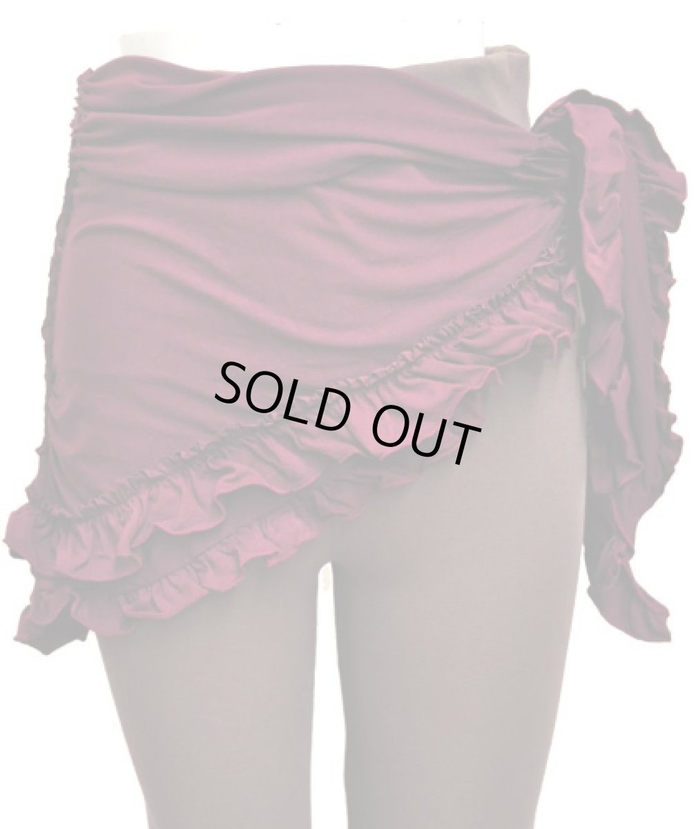 画像4: KAYO - Anime Clothing スカーフ「Gypsy Slushed Scarf / マルーン」 (4)